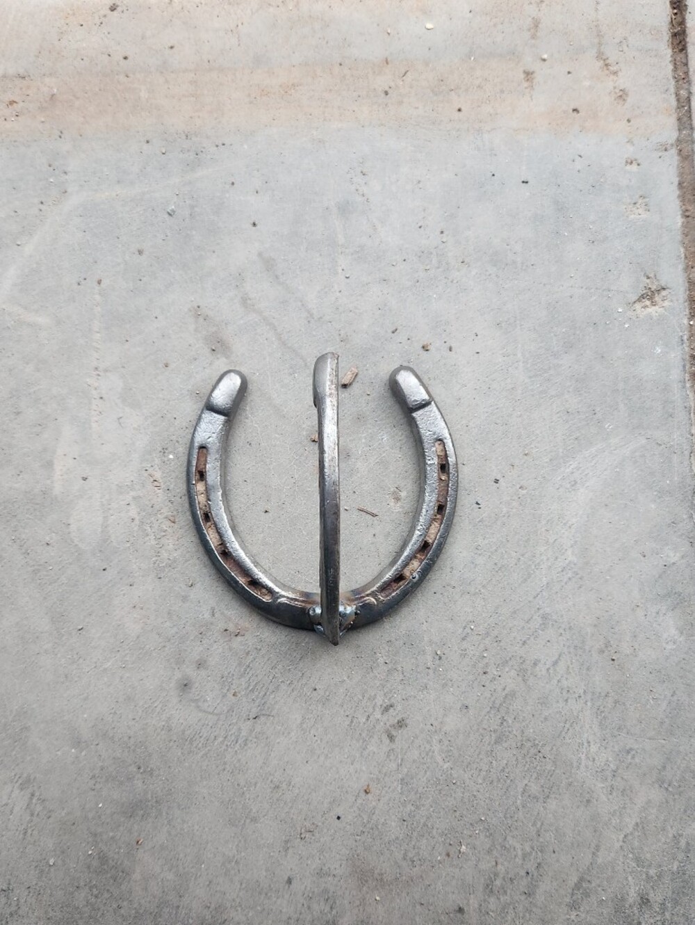 Classic Silver Horseshoe Key Hook - Metal Wall Mount